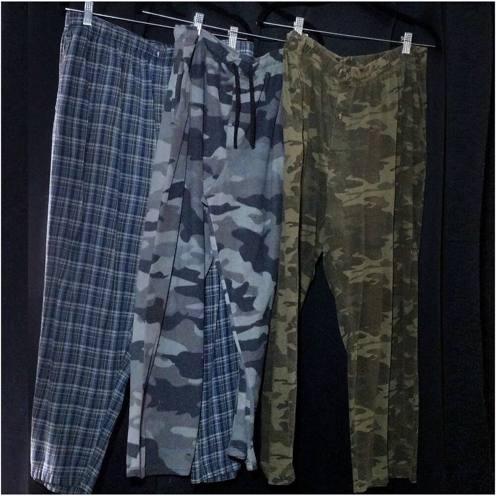 3 pair Mens XL Sleep Pants -Flawed